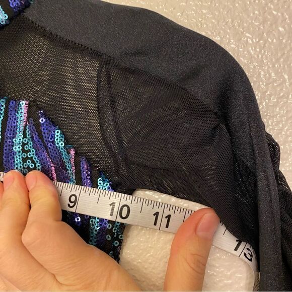 WEISSMAN Dance Costume blue Sequin Long Sleeve 1999
11538 child small SC 6 - Picture 5 of 10